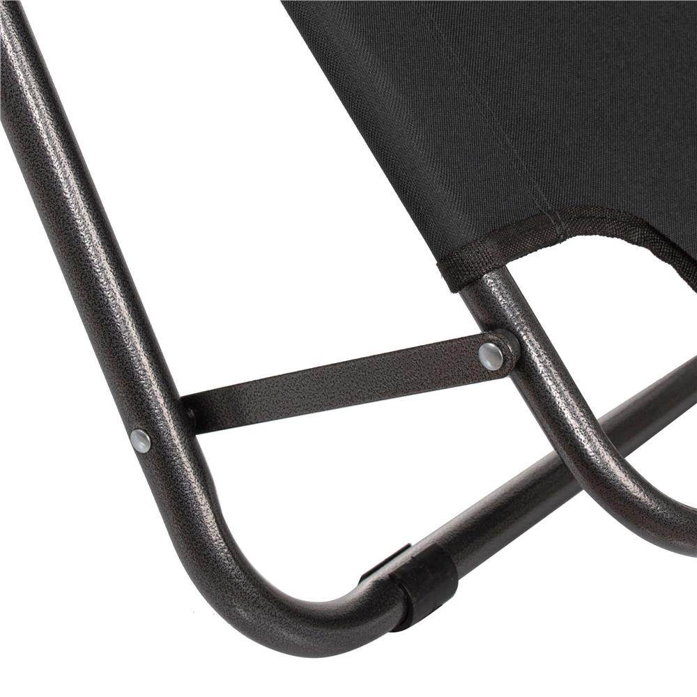 Sezlong pliabil Relax Zero Gravity, 80x60x153cm, negru