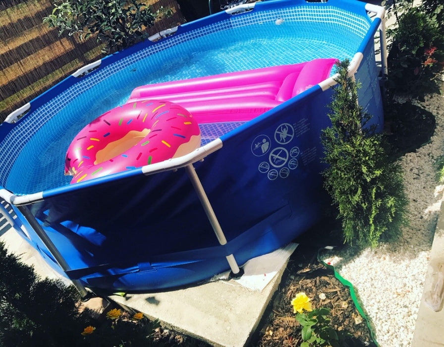 Piscina cadru metalic Intex, 305x76 cm, 4500 litri, rotunda