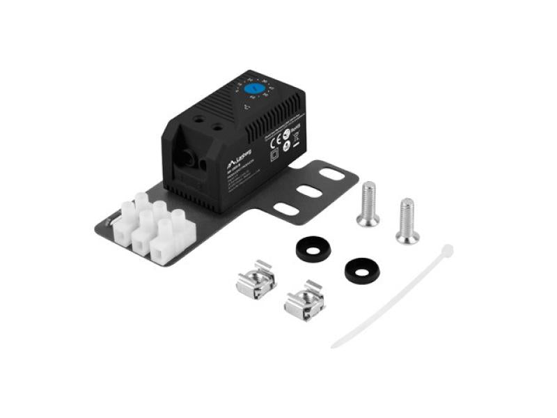 Termostat buclă închisă 10a negru (Termostat buclă închisă 10a pentru dulapuri rack)