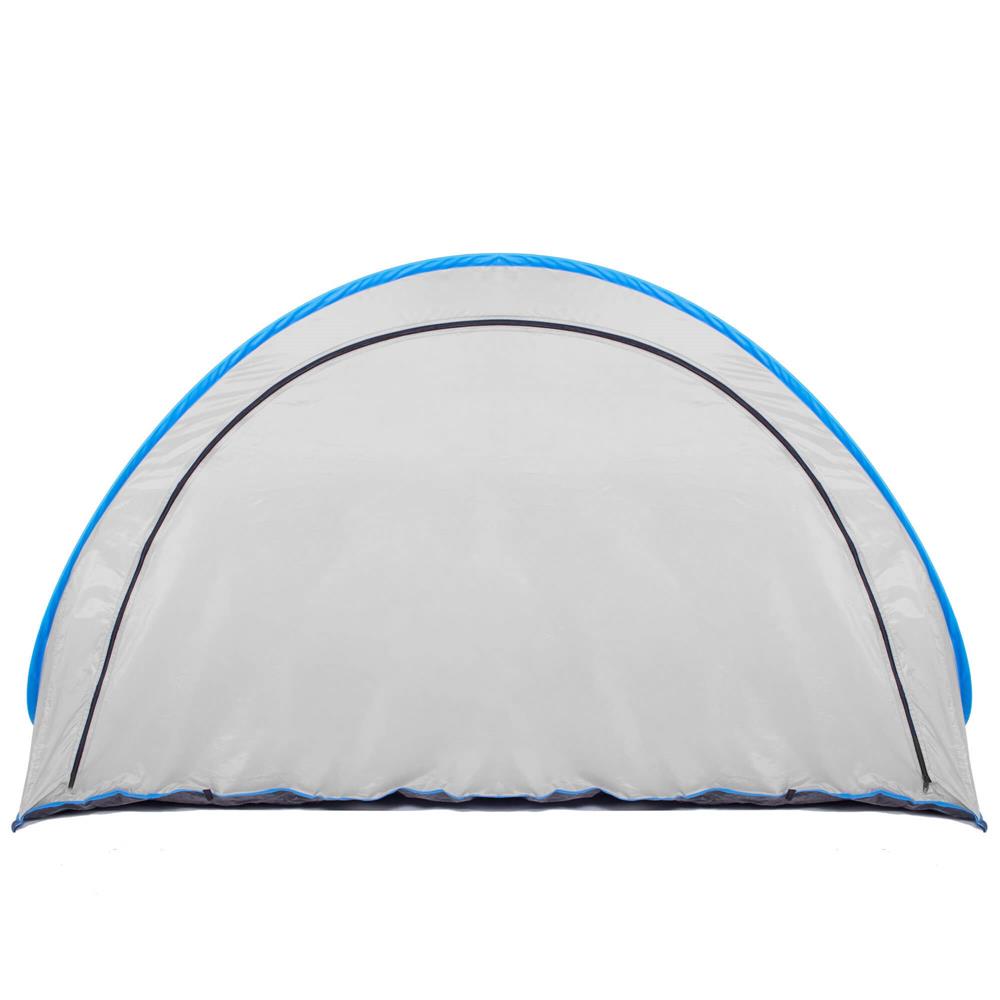 Cort plaja si picnic semi-deschis Sersimo, protectie UV, 200x120x110cm, gri