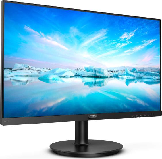 Monitor Philips 21.5" VA FHD 1920x1080 75Hz 4ms FlickerFree Boxe 2Wx2 VGA HDMI 221V8A/00 ( timbru verde 7 lei )