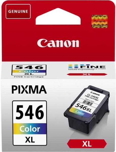 Cartus Cerneala Original Canon Color, CL-546XL, pentru Pixma IP2850|MG2450|MG2455|MG2550|MG2550S|MG2950|MG3050|MG3051|MG3052|MG3053|MX495 Black|MX495 White|TR4550|TS205|TS305|TS3150|TS315, , , "8288B001AA"