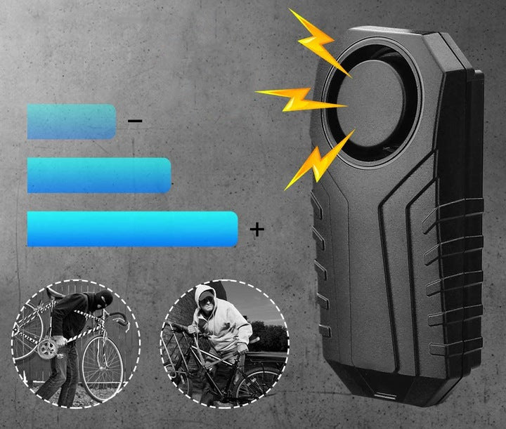 Alarma anti furt pentru biciclete si motociclete, senzor de vibratii, impermeabila, cu telecomanda, 113 db - 20