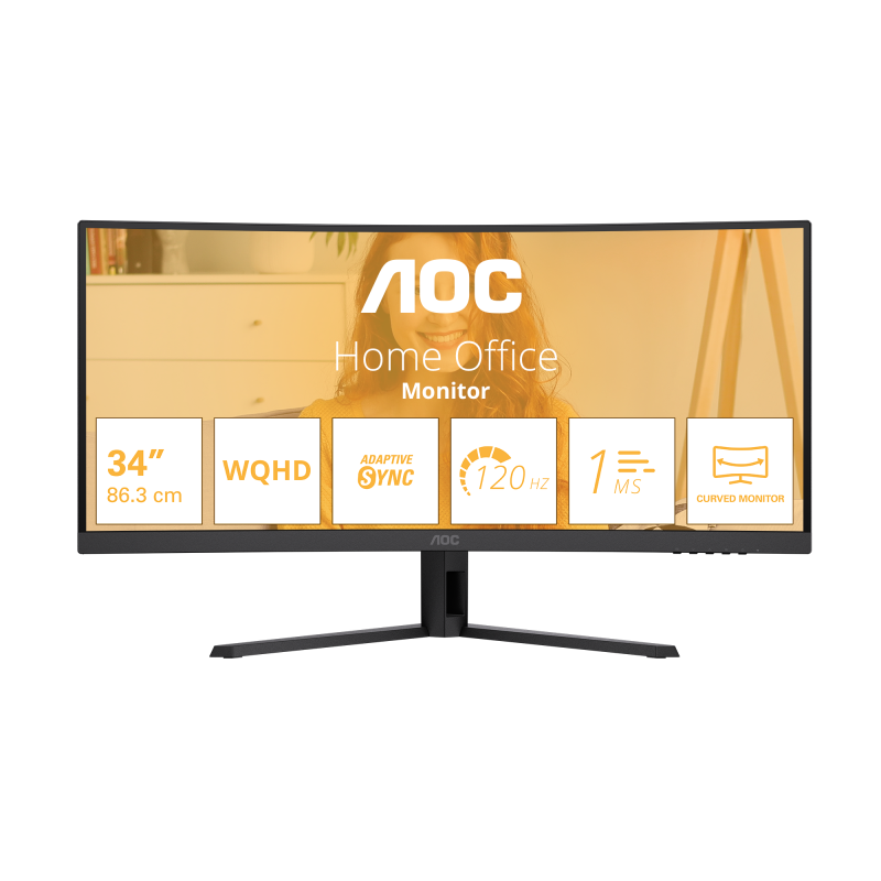 Monitor Aoc 34" CU34B3E (Monitor Gaming Aoc CU34B3E)
