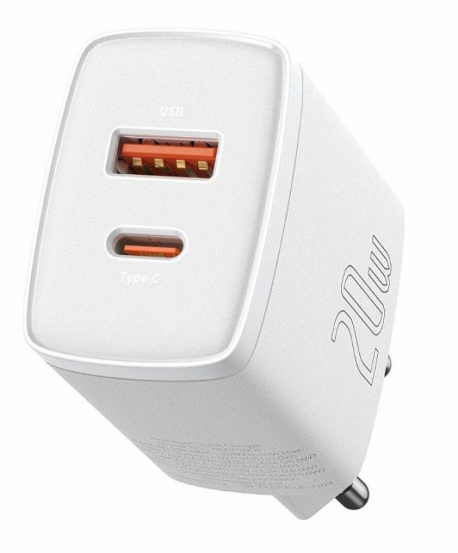 Incarcator Baseus Compact, Qc 20W, alb (Incarcator Baseus Compact)