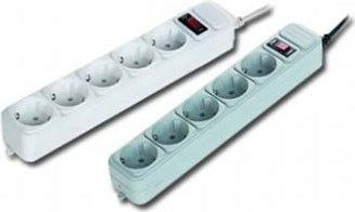 PRELUNGITOR GEMBIRD, Schuko x 5, conectare prin Schuko (T), cablu 4.5 m, 16 A, protectie supratensiune, protectie copii, gri, "SPG3-B-15C"