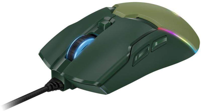 MOUSE Genius "Scorpion M700", gaming, cu fir USB-A, optic, 200 - 7200 dpi, butoane/scroll 6/1, iluminare RGB, verde, "31040009401" 4710268262886
