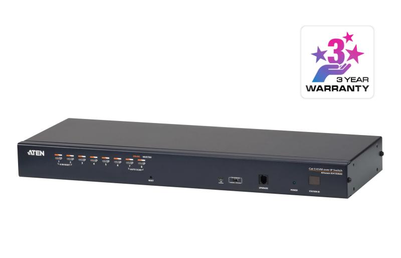 ATEN 1L/Remote 8-Port Cat 5 KVM Over IP SW