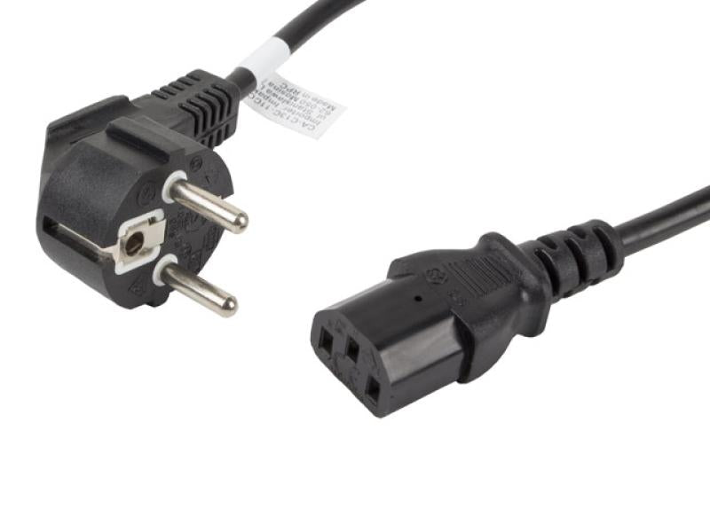 Cablu alimentare CEE 7/7 IEC 320 C13 1,8 m VDE negru