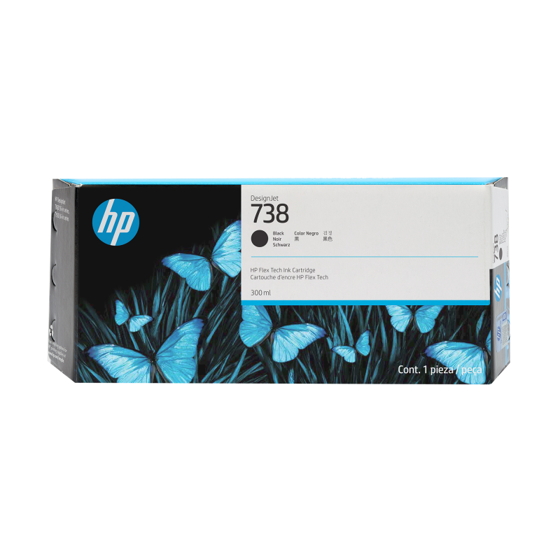 HP 498N8A Ink Cartridge 300 ml Black (Cartus HP 738)