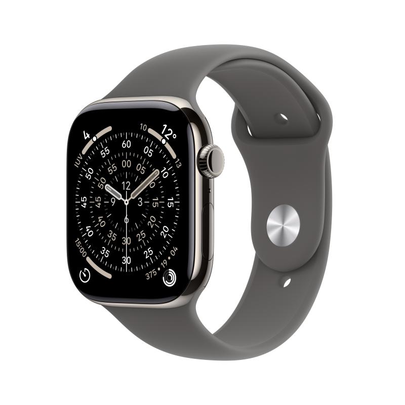 Apple AW S11 42 Cel Nat Titan StoneG Band M/L