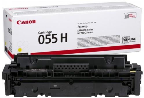 Toner Original Canon Yellow, CRG-055HY, pentru I-Sensys LBP-663|LBP-664|MF-742|MF-744|MF-746, 5.9K, , "3017C002AA"
