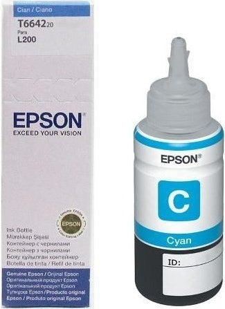 Cartus Cerneala Original Epson Cyan, T66424A, pentru L100|L120||L200|L110|L210|L220|L300|L355|L550, , "C13T66424A"(RAPO)