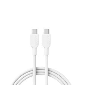 Cablu alimentare si date Anker, USB Type-C (T) la USB Type-C (T), 0.9m, 480 Mbps, 240W, braided, alb, "A81D5H21" -0194644173524