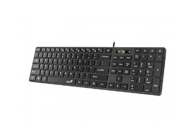 TASTATURA GENIUS USB, 104 taste (chocolate style), black, "SlimStar 126" "31310017400"