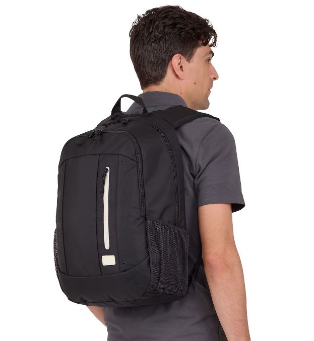 RUCSAC CASE LOGIC Jaunt, pt. notebook de max. 15.6", 2 compartimente, buzunar frontal, buzunar lateral x 2, waterproof, volum 23 litri, poliester reciclat, negru"WMBP215BLACK" / 3204869