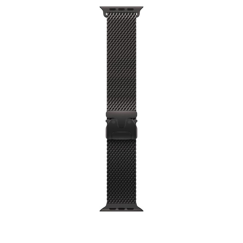 Apple Watch 49mm Black Titanium Milanese Loop - Large