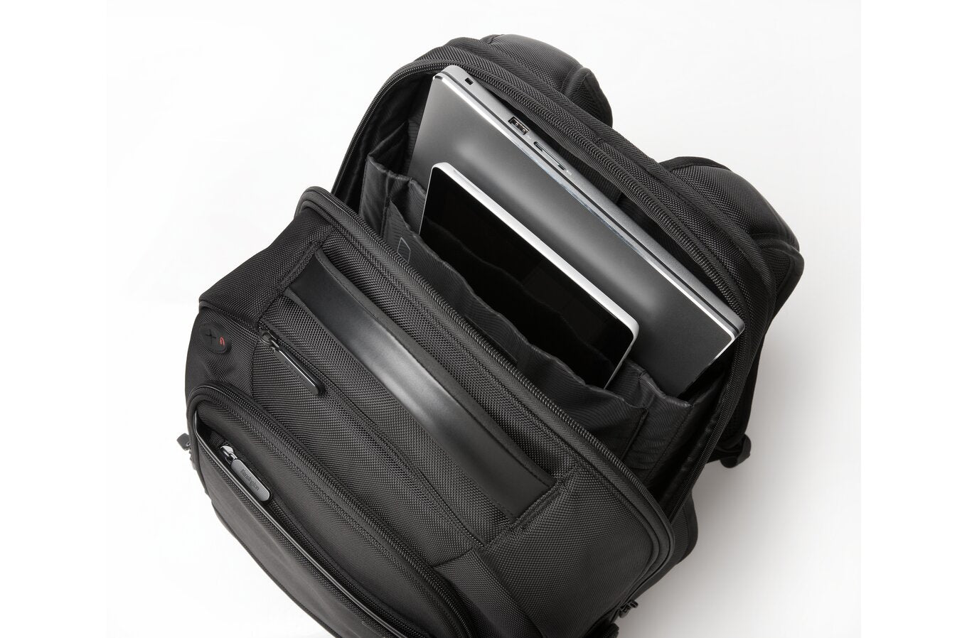 RUCSAC KENSINGTON, pt. notebook de max. 17 inch, 1 compartiment, buzunar frontal x 3 | buzunar lateral x 2, waterproof, poliester, negru, "K60381EU"