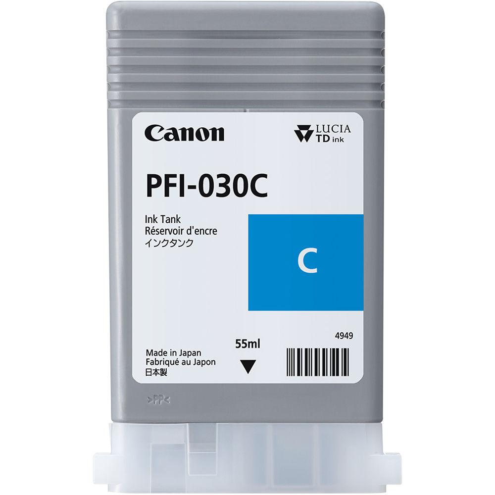 Cartus Cerneala Original Canon Cyan, PFI-030C, pentru IPF TM-240|IPF TM-340, 55ml, ,NOPP, "3490C001AA"