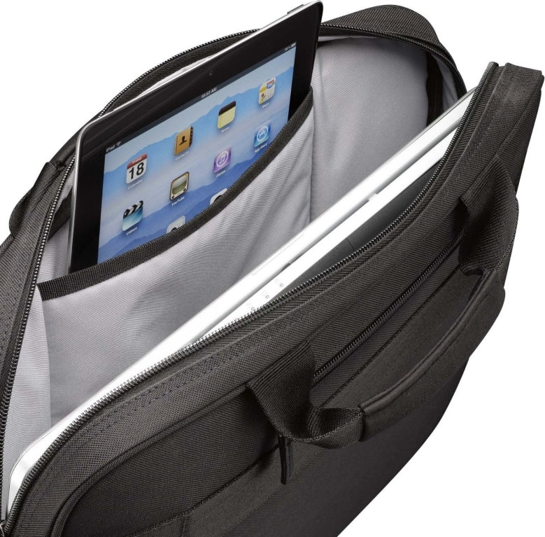GEANTA CASE LOGIC, pt. notebook de max. 17 inch, 1 compartiment, buzunar frontal | buzunar dorsal, waterproof, poliester, negru, 3201434 "DLC-117 BLACK"