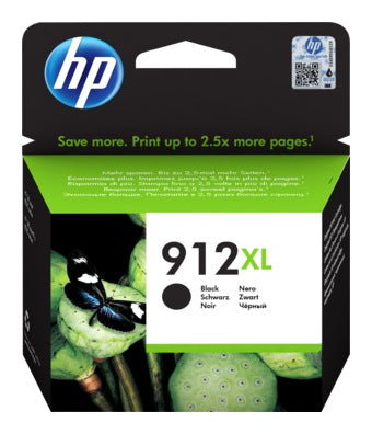 Cartus Cerneala Original HP Black, Nr.912XL, pentru OfficeJet 8013|8023, 0.825K, , "3YL84AE"