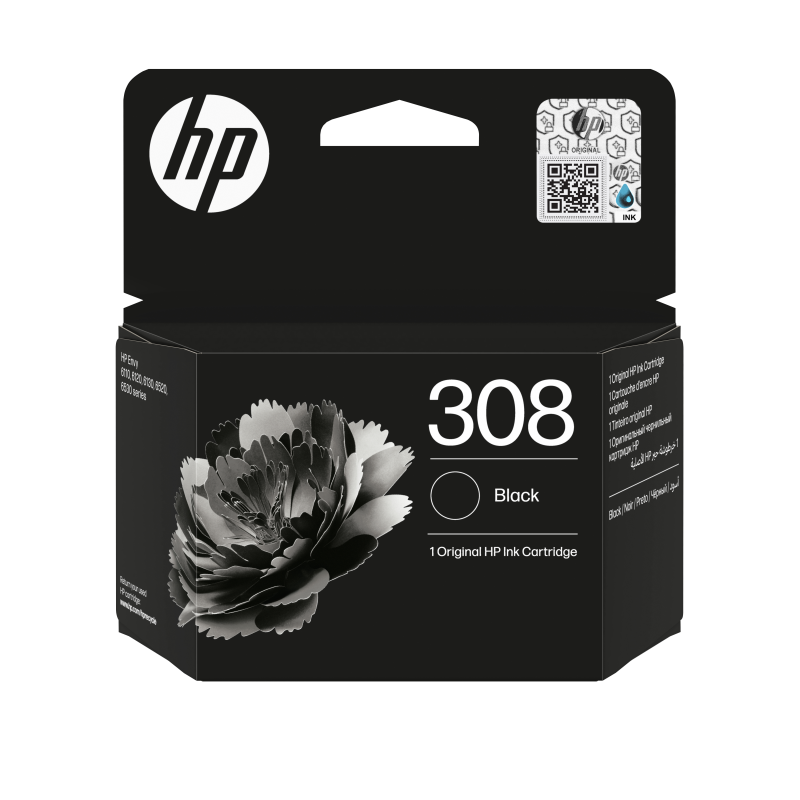 HP 308 Black Original ink cartridge (Cartus HP 308)