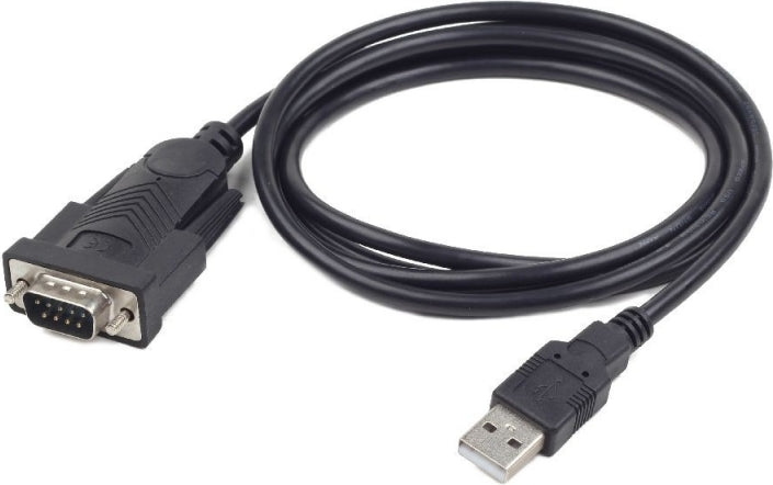 CABLU USB GEMBIRD adaptor, USB 2.0 (T) la Serial DB9M (9-pin)(RS232)(T), 1.5m, negru, "UAS-DB9M-02"