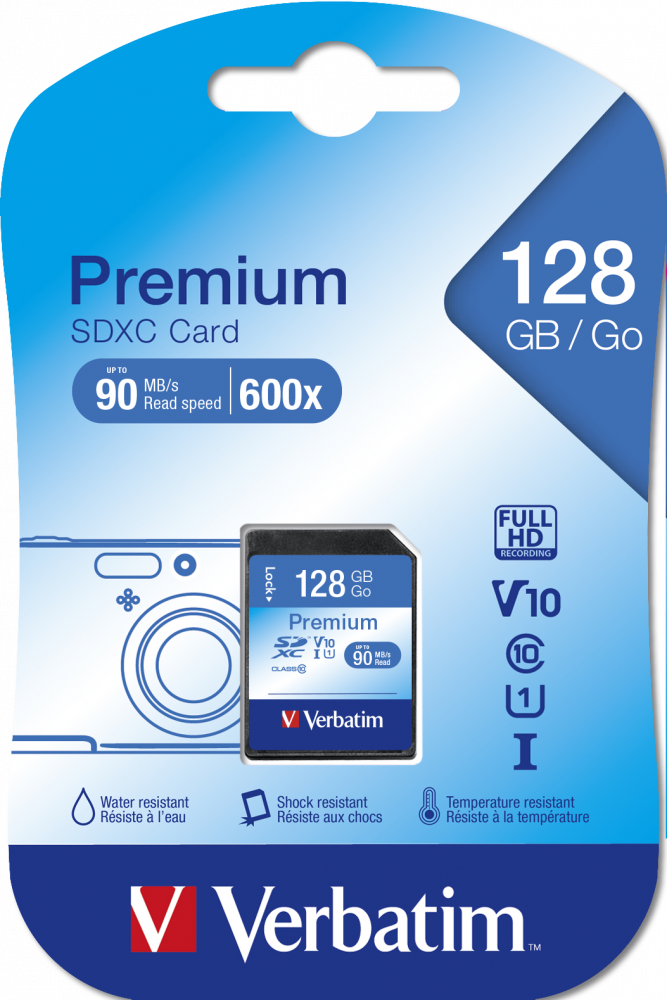 MEMORIE SD CARD VERBATIM 128GB CLASA 10 "44025"
