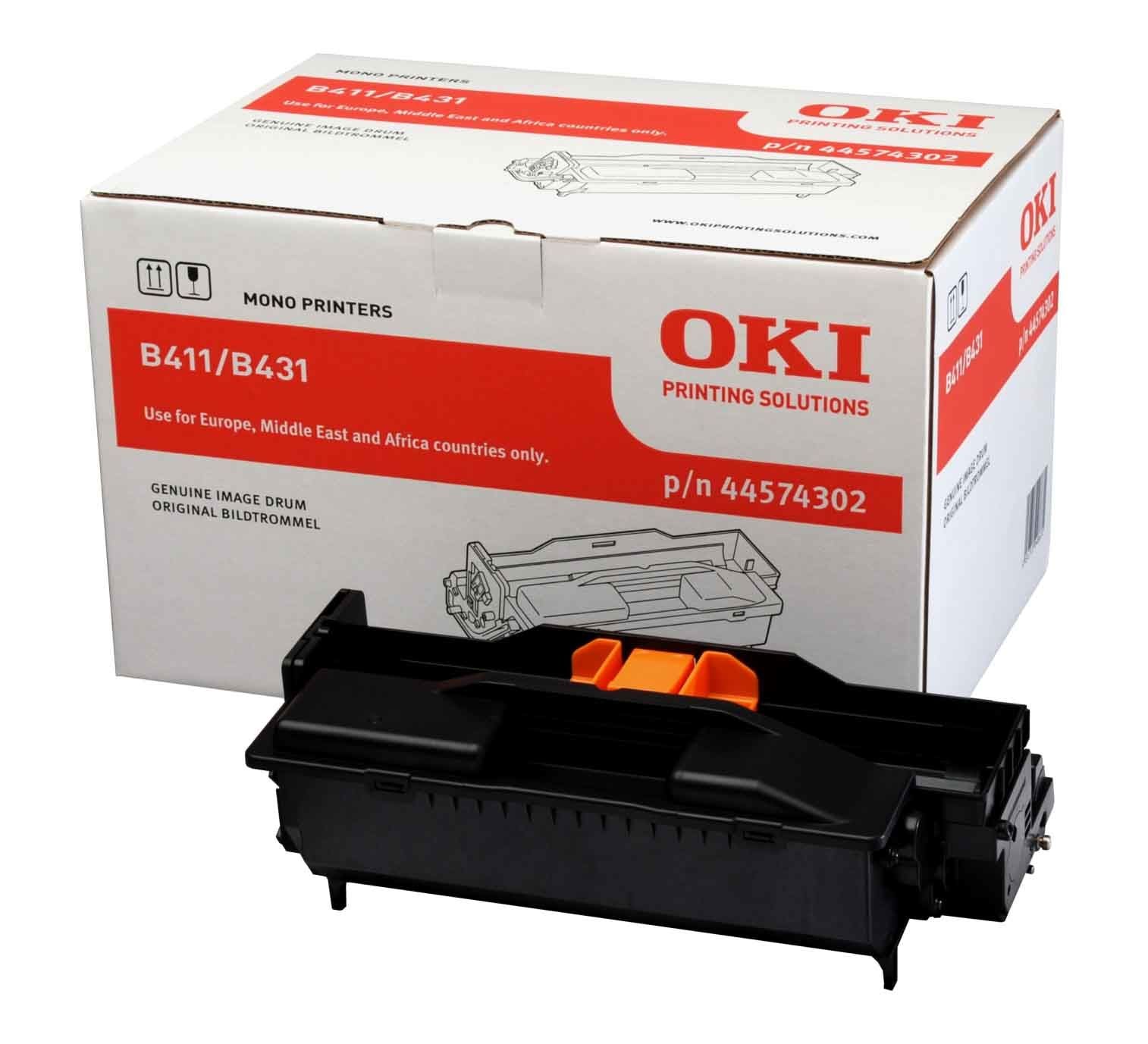 Drum Unit Original Oki Black, 44574302, pentru B411|B431|B432|B512|MB 461|MB 471|MB 491|MB 492|MB 562, 25K, "44574302"