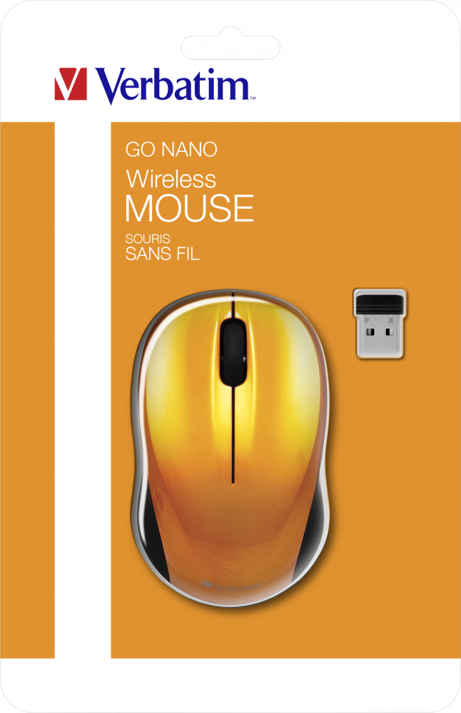 MOUSE VERBATIM FARA FIR NANO PORTOCALIU VULCANIC"49045" (TIMBRU VERDE 0.18 LEI)