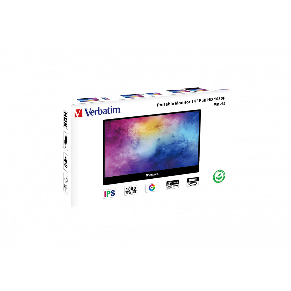 Monitor portabil Verbatim 14" FHD "49590"