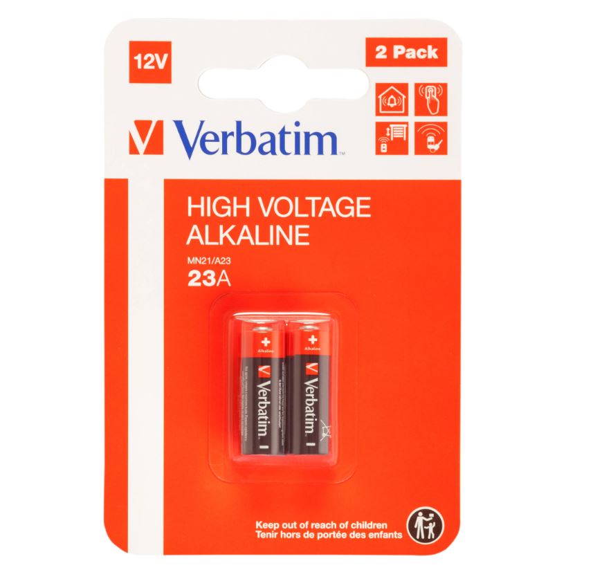 BATERIE ALCALINA VERBATIM 12V 23A 2 BUCATI "49940"