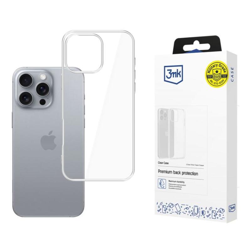 ProtCoverClearCase iPhone16ProMax,Transp (Protective cover 3mk Clear Case for iPhone 16 Pro Max)