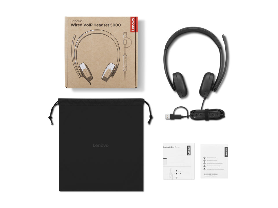 Lenovo Wired VoIP Headset 5000 "4XD1R88995"