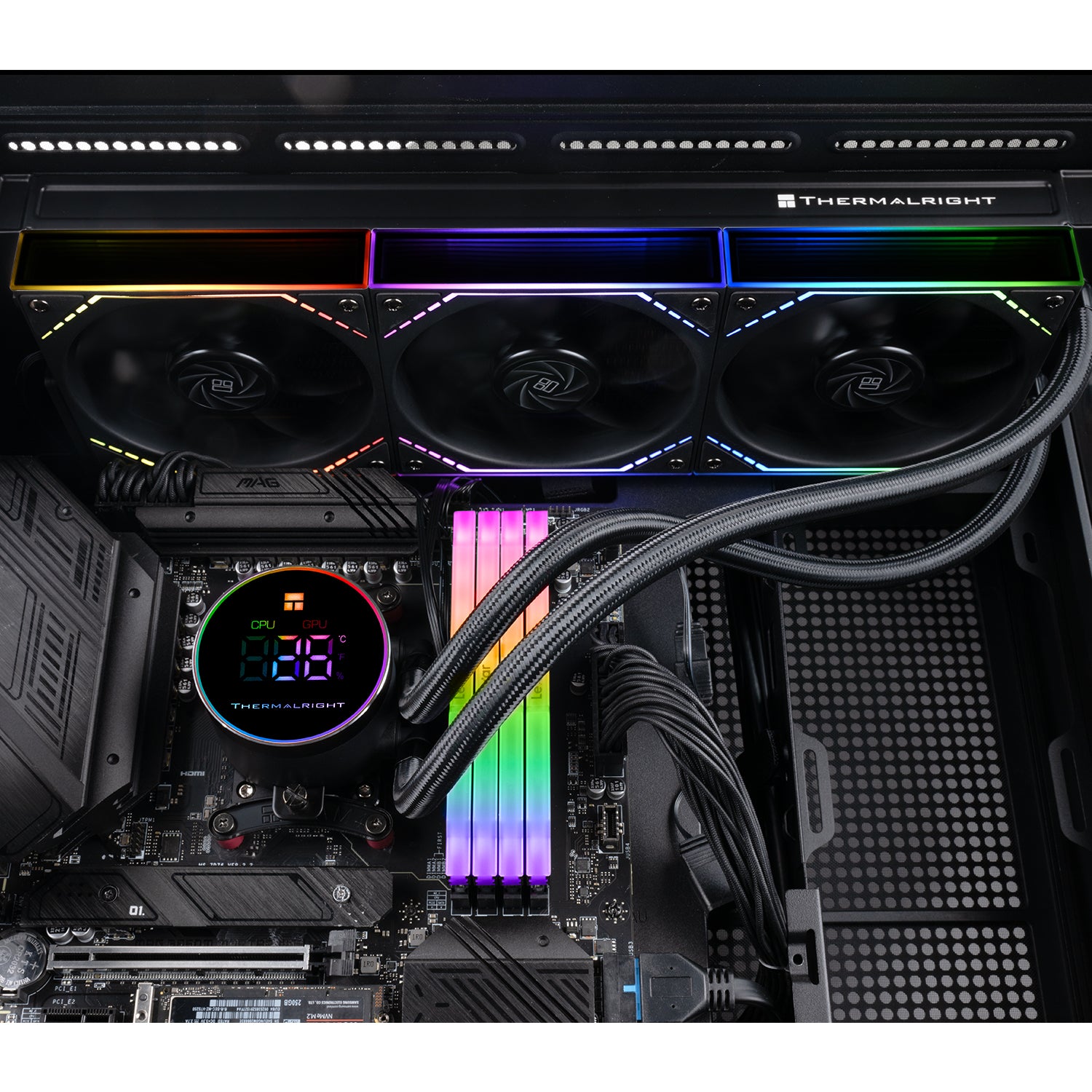 COOLER Thermalright "Frozen Magic 360 Digital Argb", skt. Intel si AMD, racire cu lichid, 3 x 120mm TL-M12Q, 2000 RPM, ARGB adresabil, negru "Frozen Magic 360 Digital Argb Black V2"