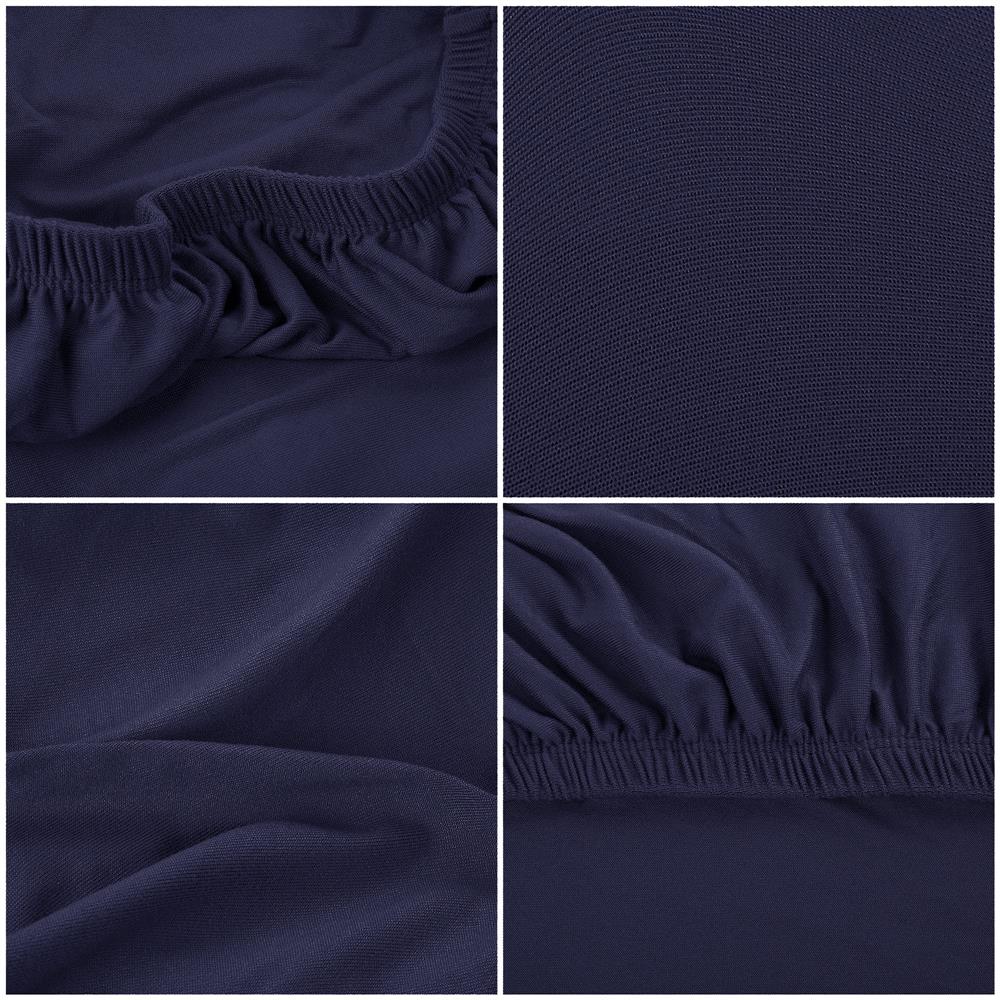 Husa universala pentru scaun, marime universala, poliester si spandex, 45 x 60 cm, bleumarin
