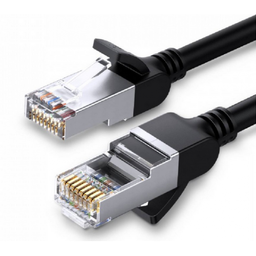 PATCH CORD UTP Ugreen Cat6, "NW101" fire din cupru, viteza maxima 1 Gbps, 1m, negru "50191" - 6957303851911
