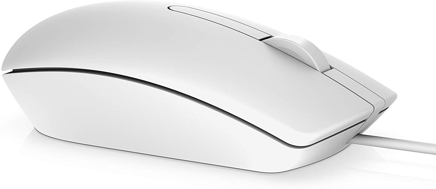 MOUSE DELL, PC sau NB, cu fir, USB, optic, 1000 dpi, butoane/scroll 3/1, MS116, alb,"570-AAIP"