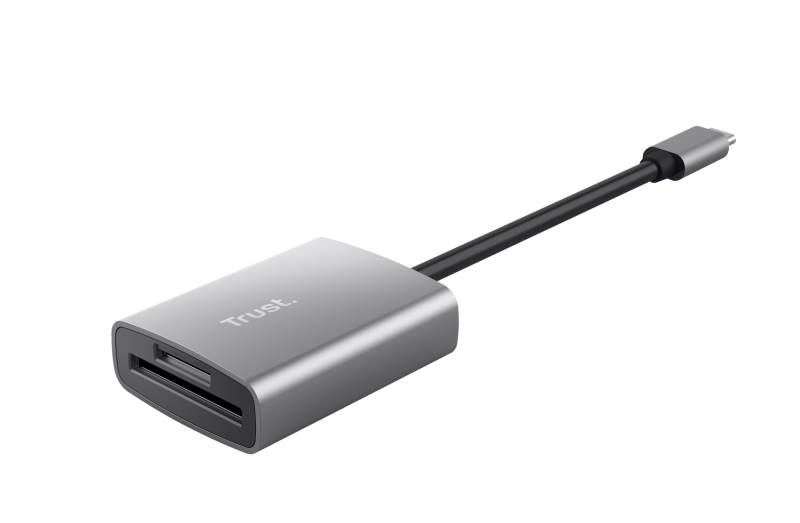 Cardreader USB-C Trust Dalyx Fast, gri (Hub USB Trust Dalyx Fast)
