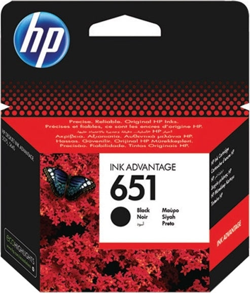 Cartus Cerneala Original HP Black, nr.651, pentru DJ 5575|5645|Mobile OJ 202|252, , , "C2P10AE"