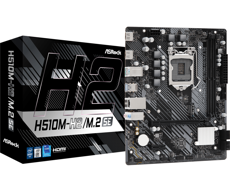 Placa de baza ASRock H510M-H2/M.2 SE, LGA 1200, DDR4, Micro-ATX