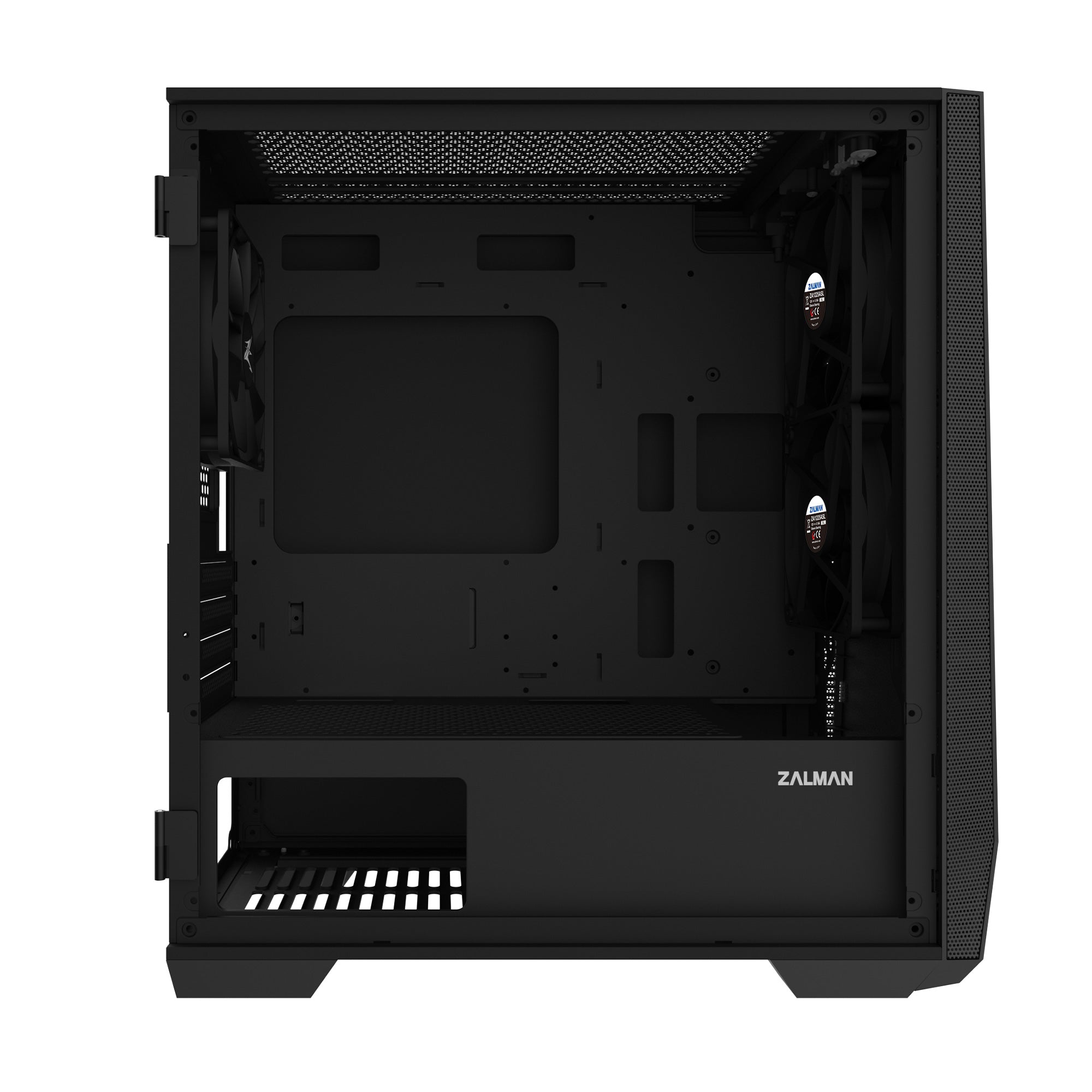 CARCASA Zalman "Z1 Iceberg", middle tower, fara sursa, suporta 5xfan, 3xfan inclus, USB 3.1 gen1 x 2, USB 2.0 x 1, audio+mic, 4 sloturi expansiune, negru "Z1 Iceberg Black"