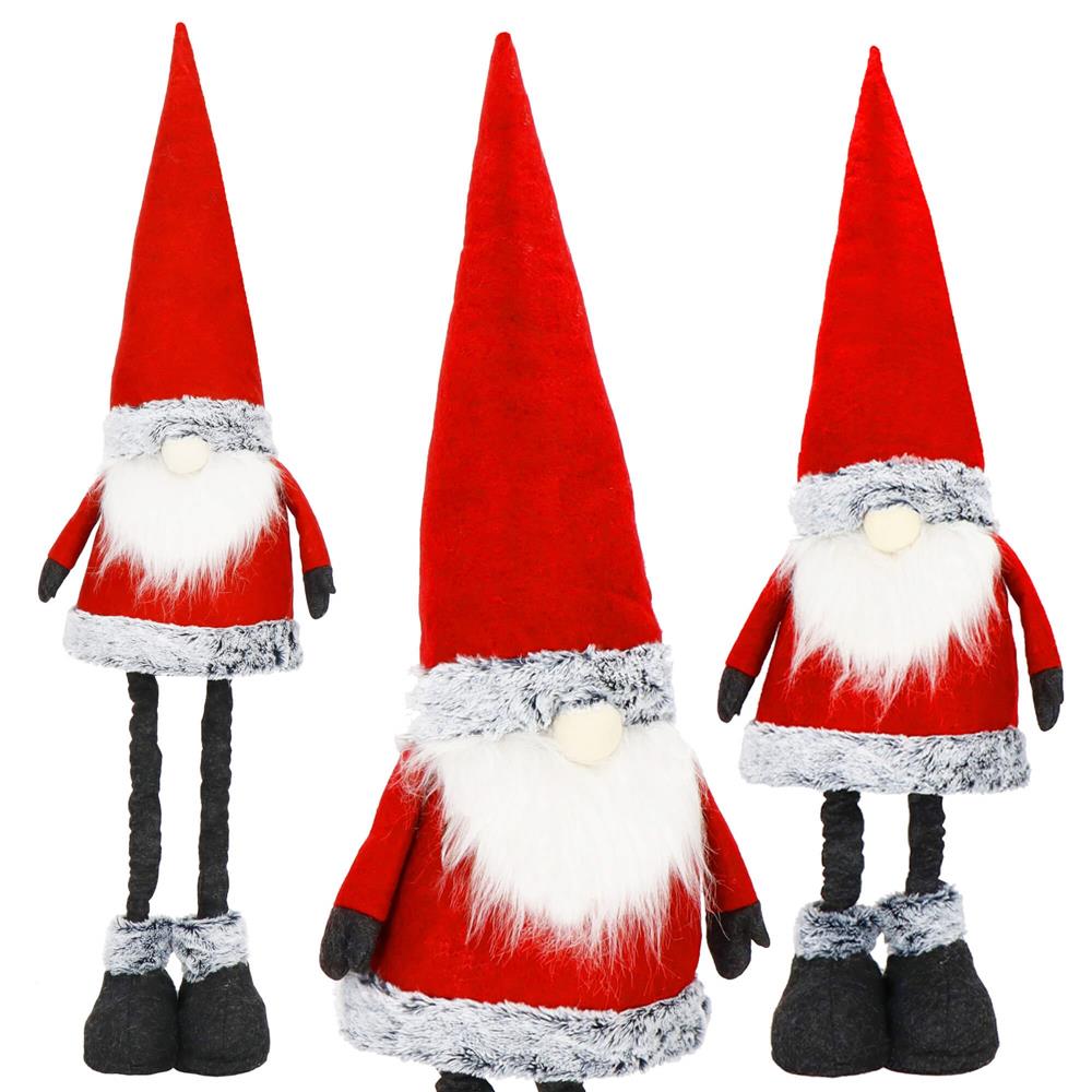 Figurina Craciun, Spiridus, picioare telescopice, inaltime extensibila 67-95cm - 12