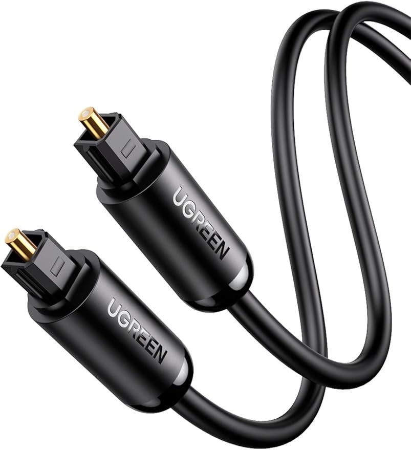CABLU audio Ugreen, "AV122" optic Toslink(T) la Toslink(T), 1m, conectori auriti, negru "70890" - 6957303878901