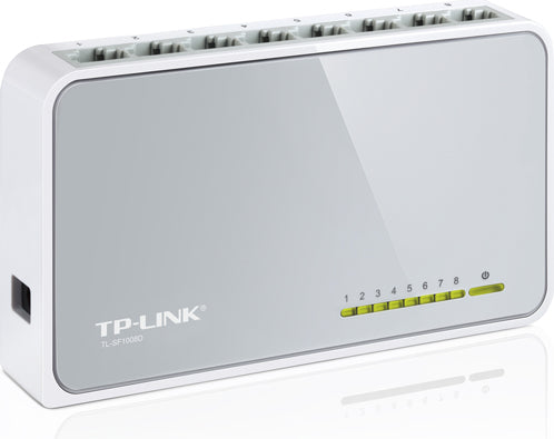 SWITCH TP-LINK 8 porturi 10/100Mbps, carcasa plastic "TL-SF1008D"
