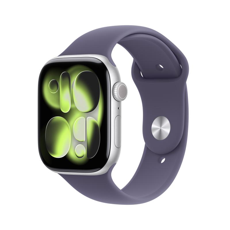 Apple AW S11 46 Cel Silver Alum PFog Band M/L