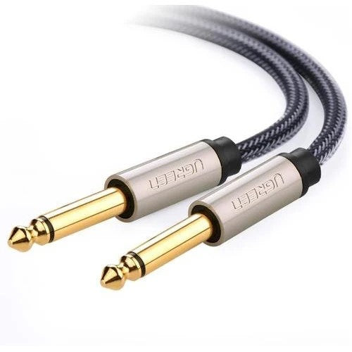 CABLU audio Ugreen, "AV128" TRS jack 6.5 mm (T) la jack 6.5 mm(T), lungime 1m, gri "10636" - 6957303816361