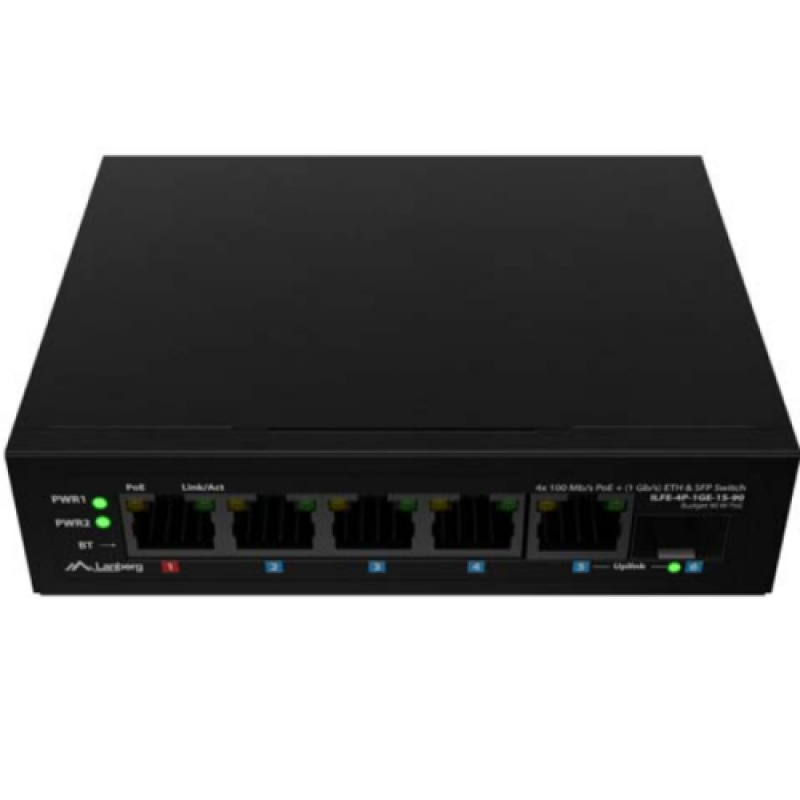 Switch Lanberg 1XBT 3XAT SFP/ETH