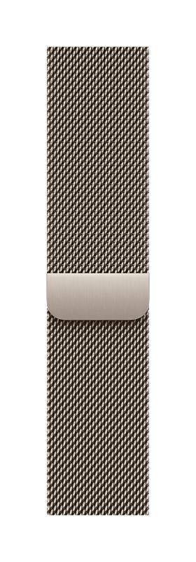 Aw Band 49MM Titanium Milanese Natural L (Curea pentru Apple Watch 49MM Natural Titanium Milanese Loop - Large)
