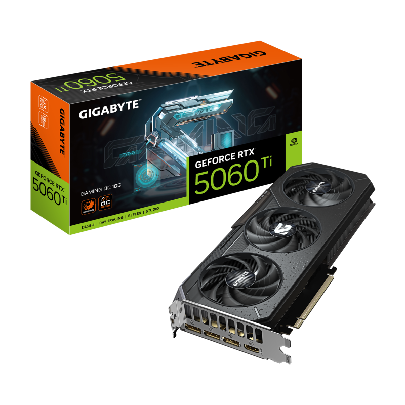Placa video Gigabyte GeForce RTX 5060 Ti GAMING OC, 16GB GDDR7, PCI Express 5.0, 128-bit